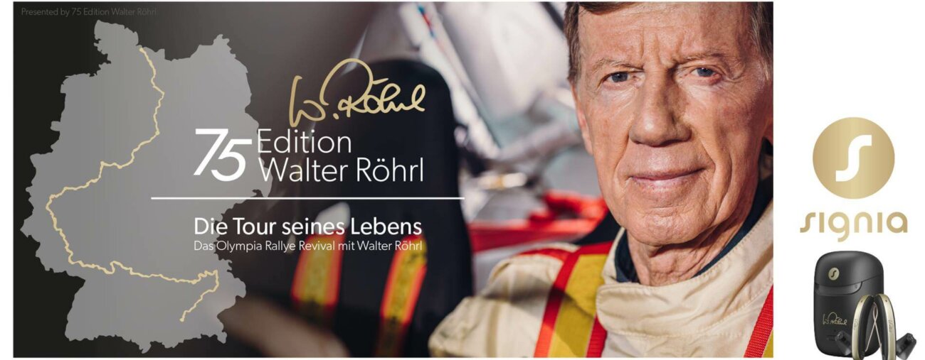 Hörgeräte Aktion - Jahrhunderrallye mit Walter Röhrl Herobild